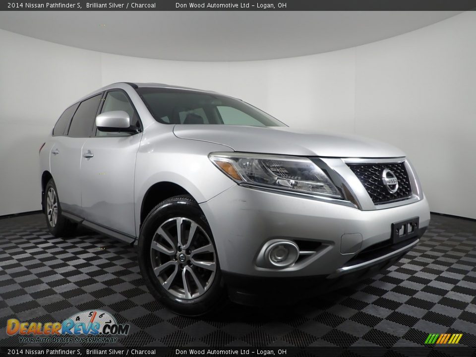 2014 Nissan Pathfinder S Brilliant Silver / Charcoal Photo #2