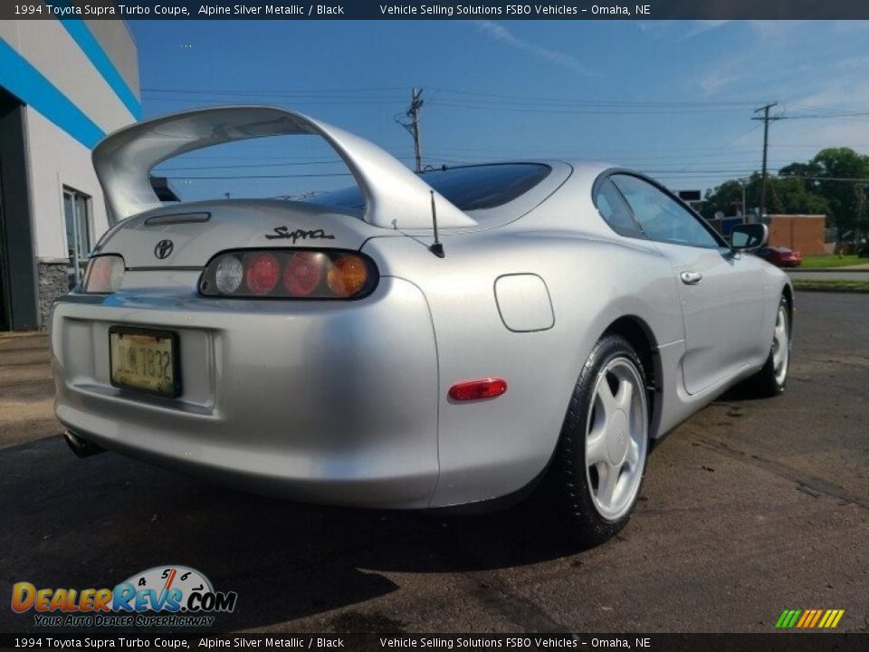 1994 Toyota Supra Turbo Coupe Alpine Silver Metallic / Black Photo #8