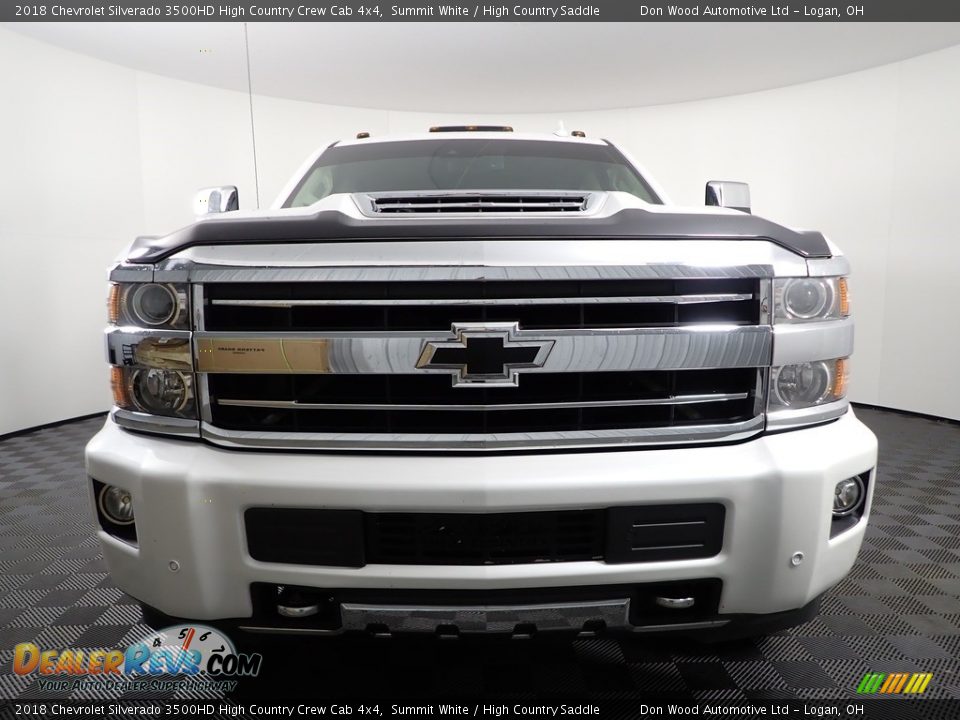 2018 Chevrolet Silverado 3500HD High Country Crew Cab 4x4 Summit White / High Country Saddle Photo #9