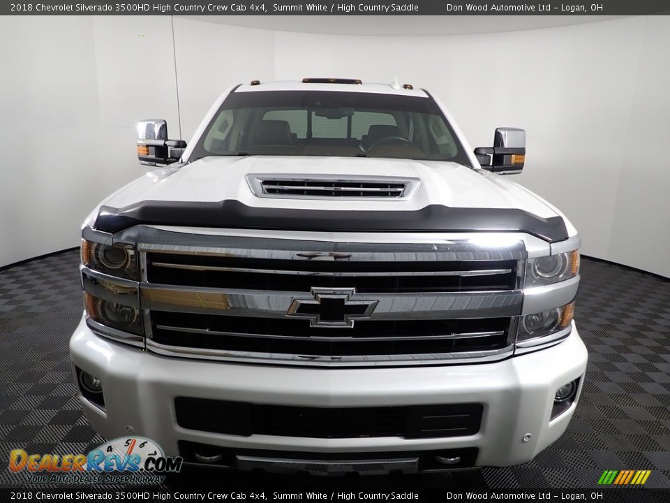 2018 Chevrolet Silverado 3500HD High Country Crew Cab 4x4 Summit White / High Country Saddle Photo #10