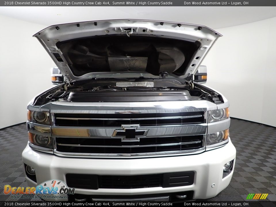 2018 Chevrolet Silverado 3500HD High Country Crew Cab 4x4 Summit White / High Country Saddle Photo #11