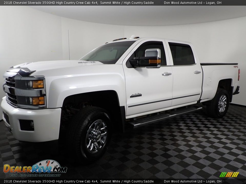 Summit White 2018 Chevrolet Silverado 3500HD High Country Crew Cab 4x4 Photo #13