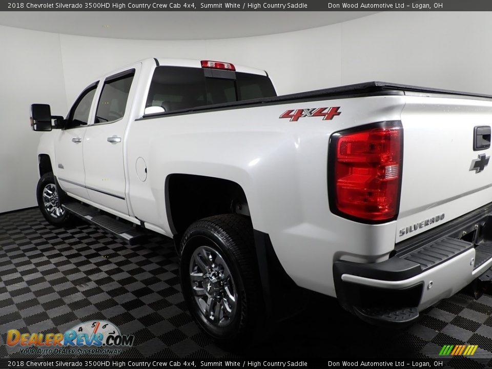 2018 Chevrolet Silverado 3500HD High Country Crew Cab 4x4 Summit White / High Country Saddle Photo #14