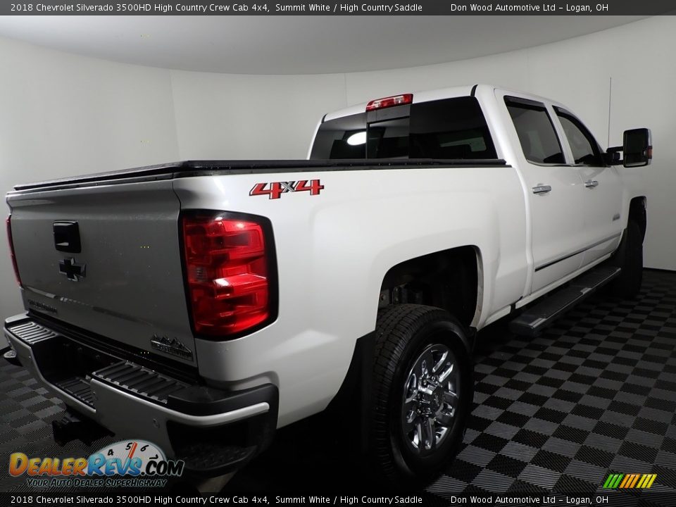 2018 Chevrolet Silverado 3500HD High Country Crew Cab 4x4 Summit White / High Country Saddle Photo #17