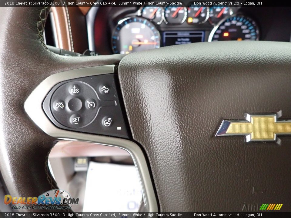 2018 Chevrolet Silverado 3500HD High Country Crew Cab 4x4 Steering Wheel Photo #23