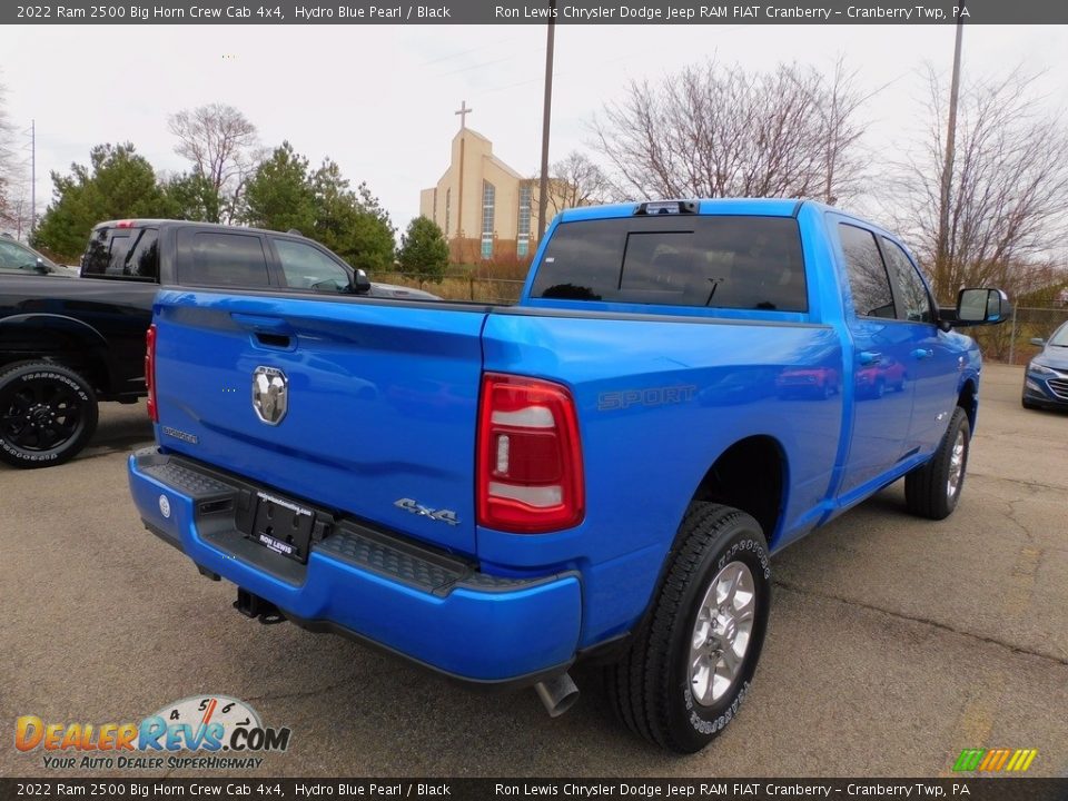 2022 Ram 2500 Big Horn Crew Cab 4x4 Hydro Blue Pearl / Black Photo #5