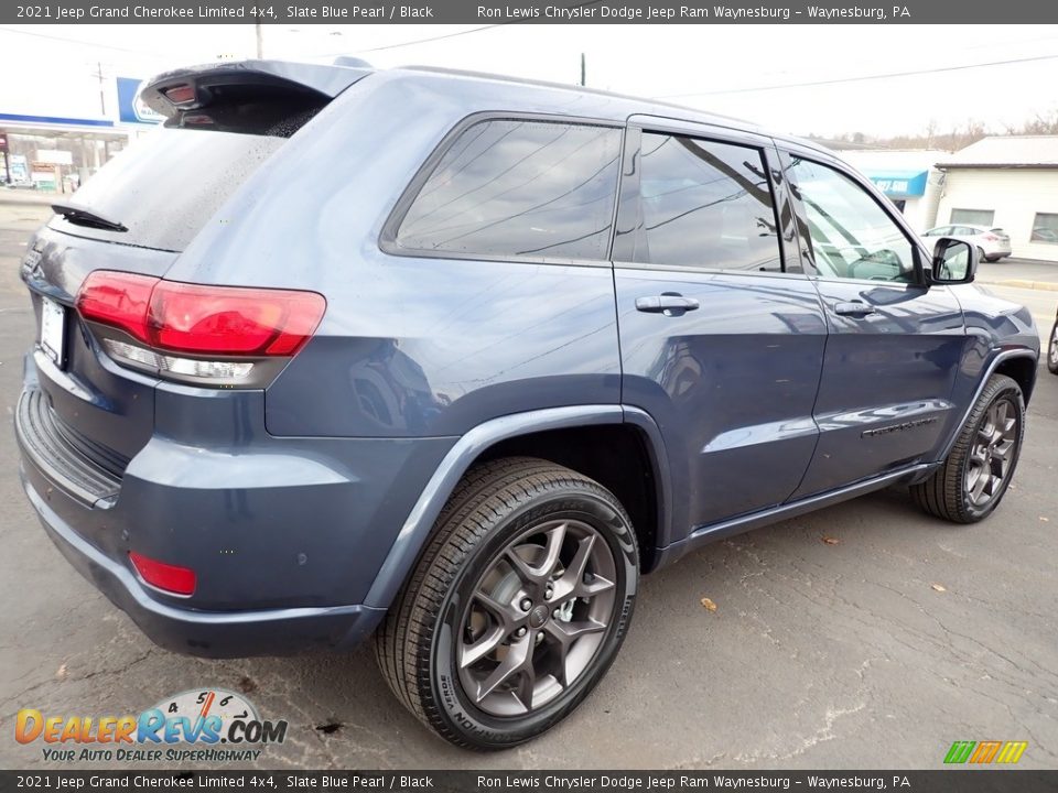 2021 Jeep Grand Cherokee Limited 4x4 Slate Blue Pearl / Black Photo #6