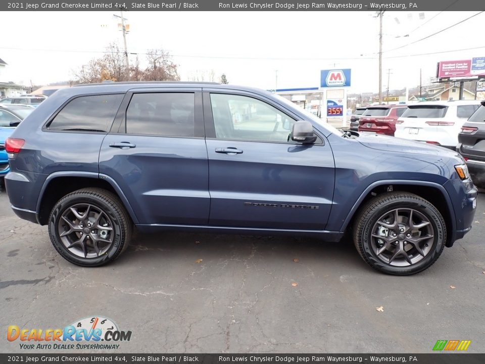 2021 Jeep Grand Cherokee Limited 4x4 Slate Blue Pearl / Black Photo #7