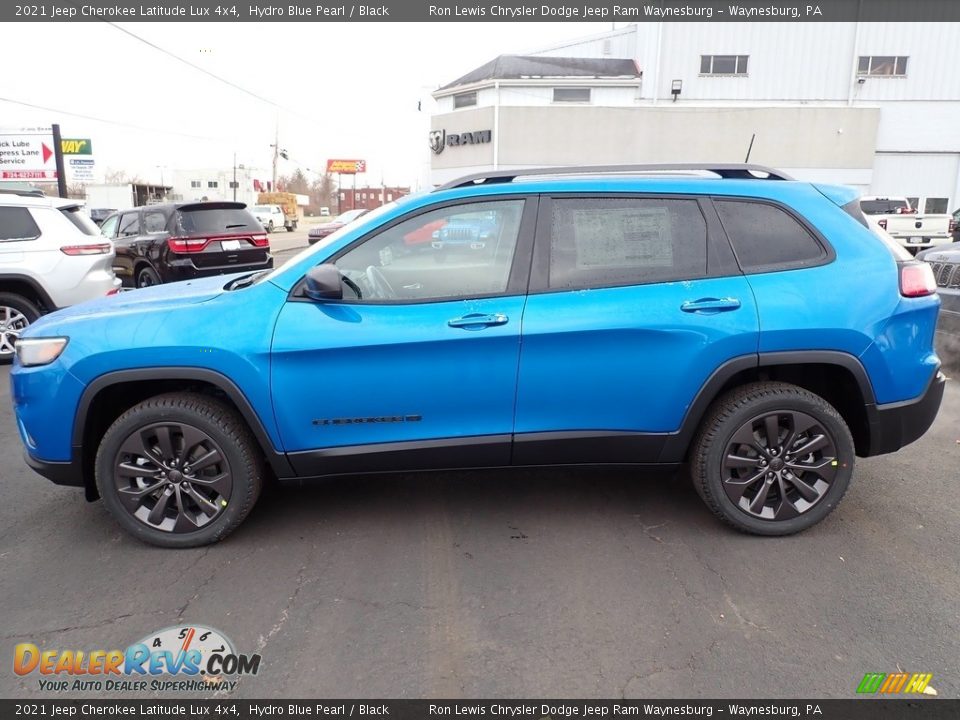 2021 Jeep Cherokee Latitude Lux 4x4 Hydro Blue Pearl / Black Photo #2