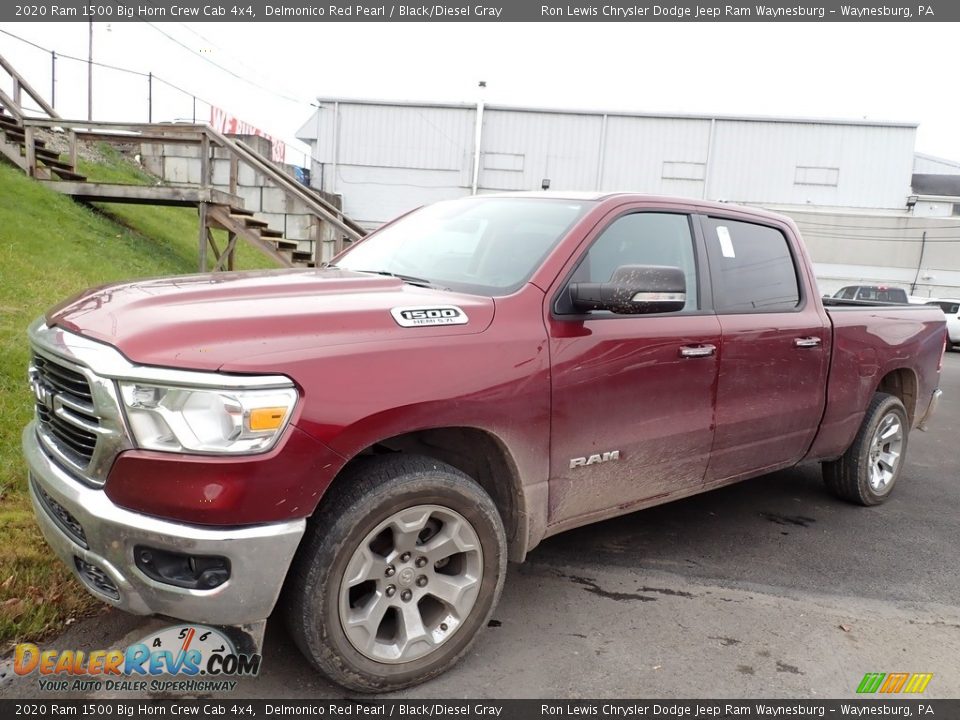 2020 Ram 1500 Big Horn Crew Cab 4x4 Delmonico Red Pearl / Black/Diesel Gray Photo #1