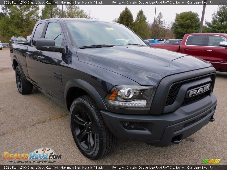 2021 Ram 1500 Classic Quad Cab 4x4 Maximum Steel Metallic / Black Photo #3