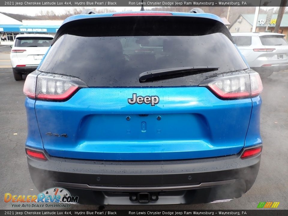2021 Jeep Cherokee Latitude Lux 4x4 Hydro Blue Pearl / Black Photo #4