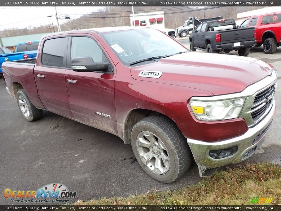 2020 Ram 1500 Big Horn Crew Cab 4x4 Delmonico Red Pearl / Black/Diesel Gray Photo #4