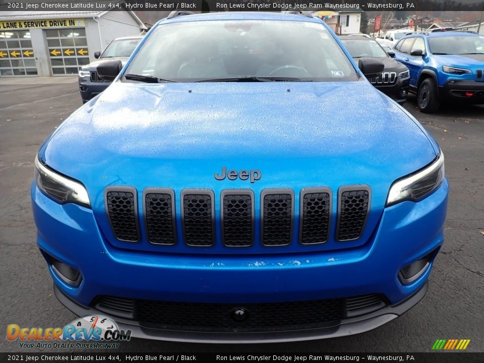 2021 Jeep Cherokee Latitude Lux 4x4 Hydro Blue Pearl / Black Photo #9