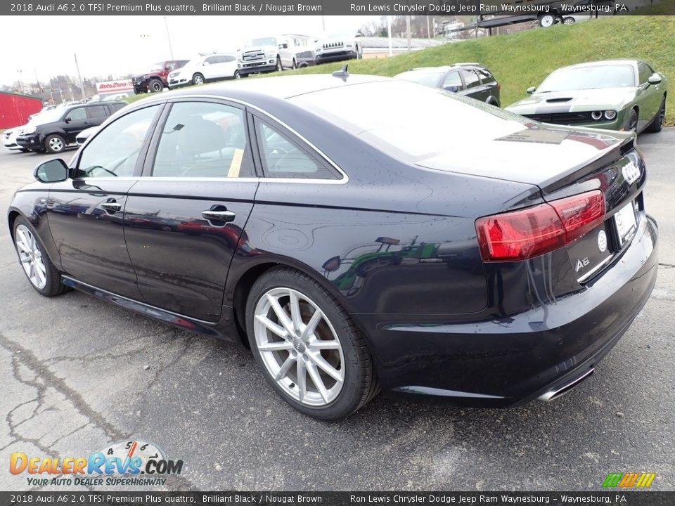 2018 Audi A6 2.0 TFSI Premium Plus quattro Brilliant Black / Nougat Brown Photo #3