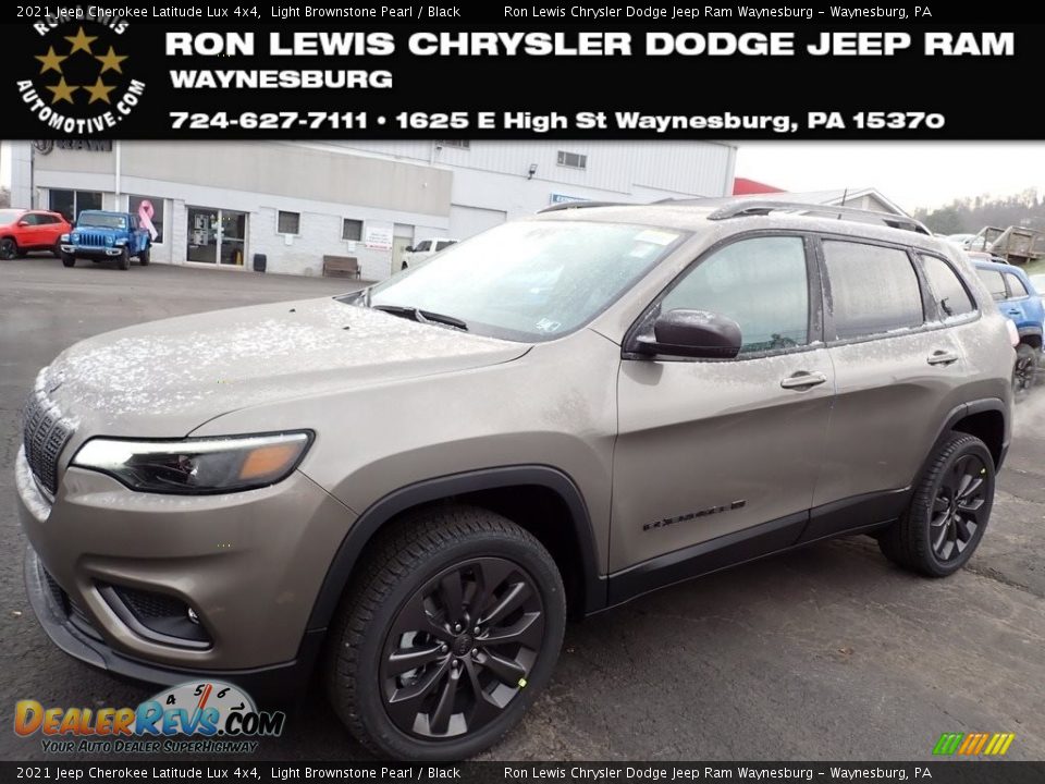 2021 Jeep Cherokee Latitude Lux 4x4 Light Brownstone Pearl / Black Photo #1