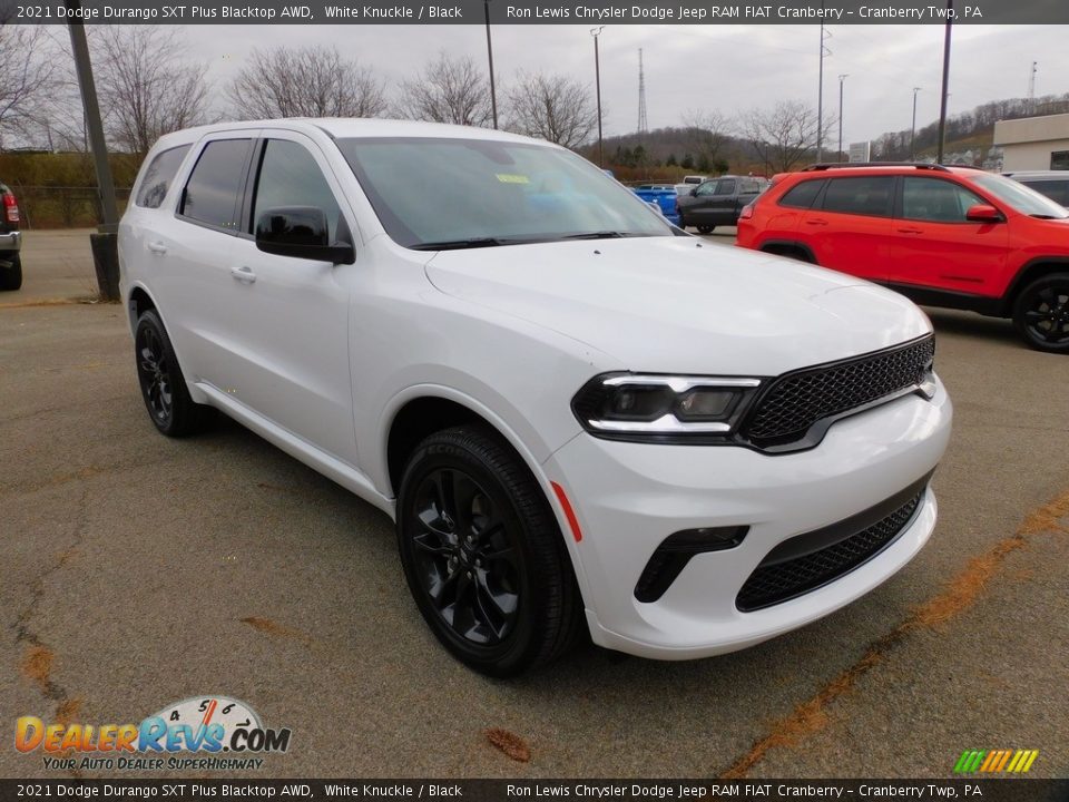 2021 Dodge Durango SXT Plus Blacktop AWD White Knuckle / Black Photo #3