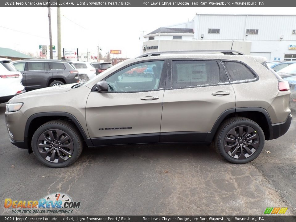 Light Brownstone Pearl 2021 Jeep Cherokee Latitude Lux 4x4 Photo #2