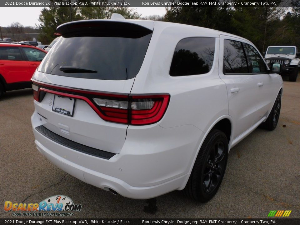 2021 Dodge Durango SXT Plus Blacktop AWD White Knuckle / Black Photo #5