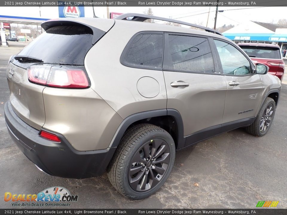 2021 Jeep Cherokee Latitude Lux 4x4 Light Brownstone Pearl / Black Photo #6