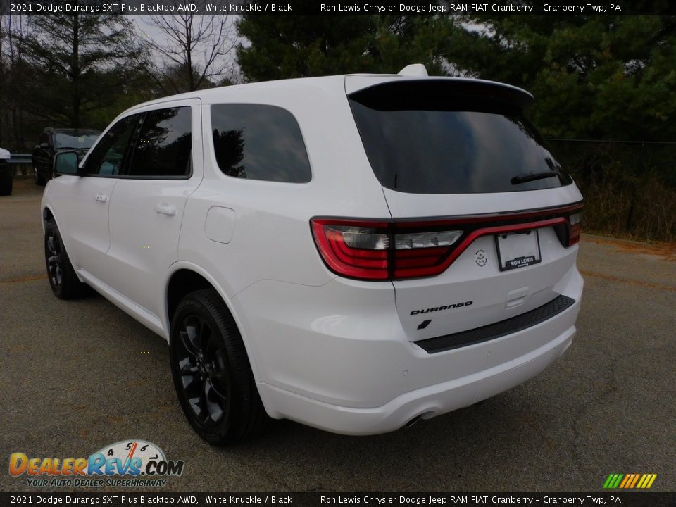 2021 Dodge Durango SXT Plus Blacktop AWD White Knuckle / Black Photo #8