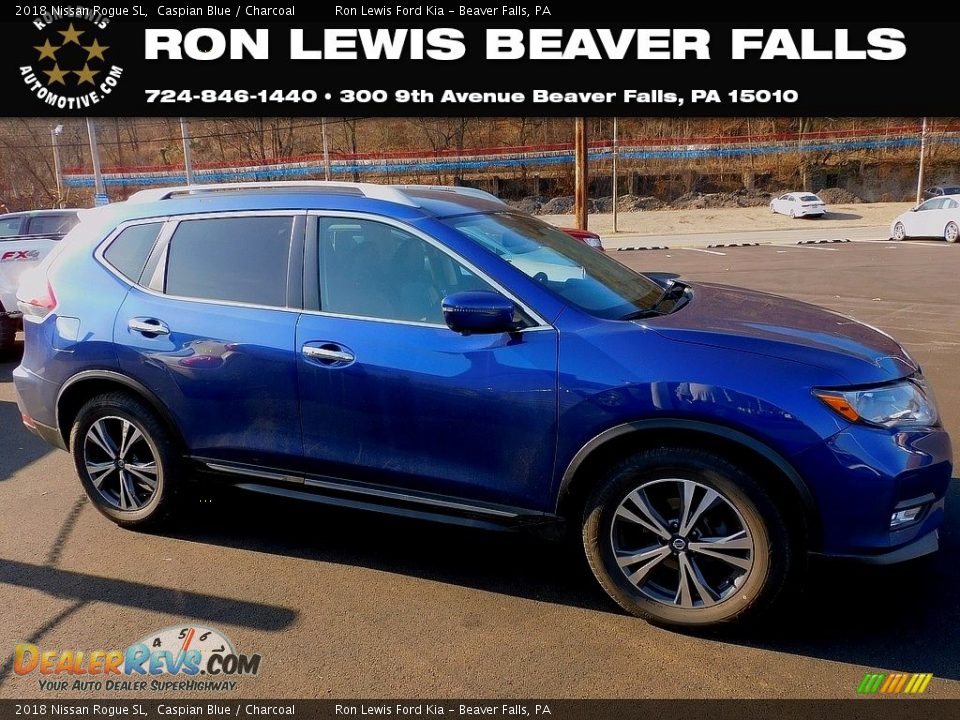 2018 Nissan Rogue SL Caspian Blue / Charcoal Photo #1