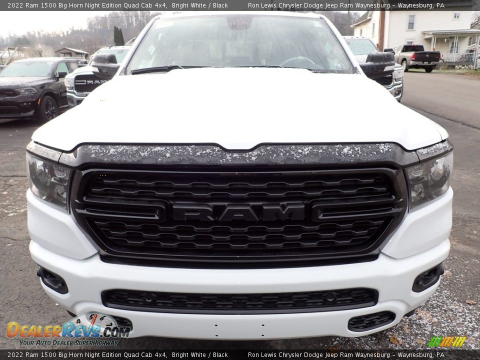 2022 Ram 1500 Big Horn Night Edition Quad Cab 4x4 Bright White / Black Photo #8