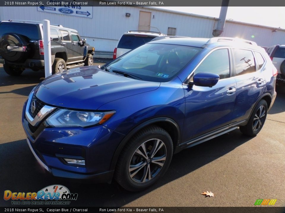 2018 Nissan Rogue SL Caspian Blue / Charcoal Photo #4