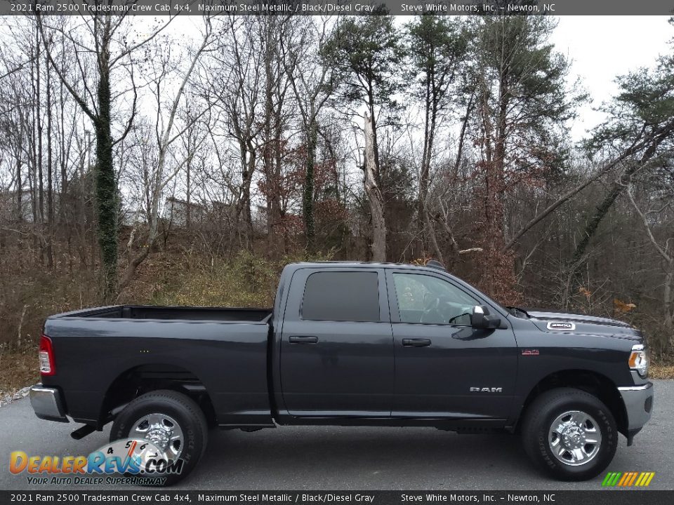 2021 Ram 2500 Tradesman Crew Cab 4x4 Maximum Steel Metallic / Black/Diesel Gray Photo #5