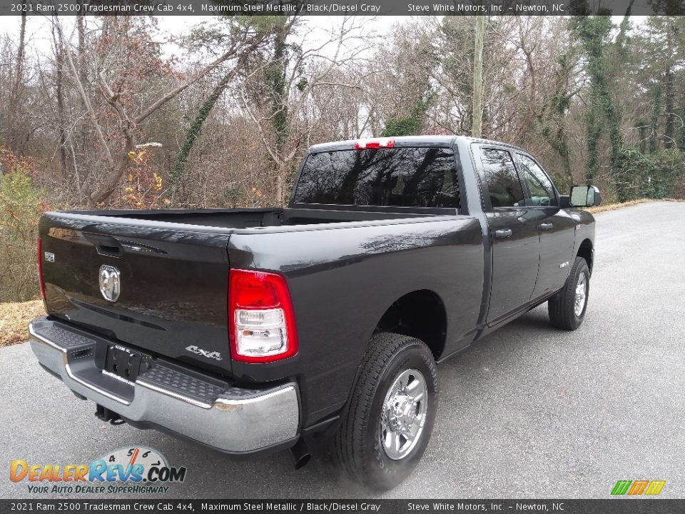 2021 Ram 2500 Tradesman Crew Cab 4x4 Maximum Steel Metallic / Black/Diesel Gray Photo #6