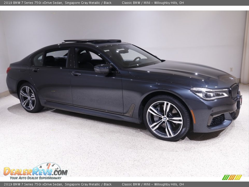 2019 BMW 7 Series 750i xDrive Sedan Singapore Gray Metallic / Black Photo #1