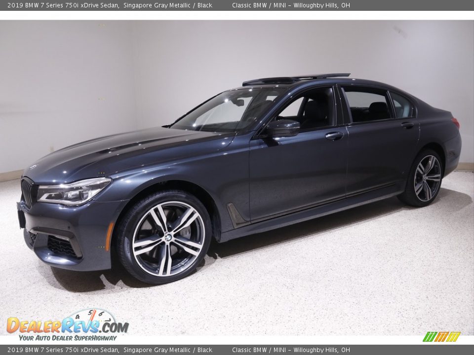 2019 BMW 7 Series 750i xDrive Sedan Singapore Gray Metallic / Black Photo #3