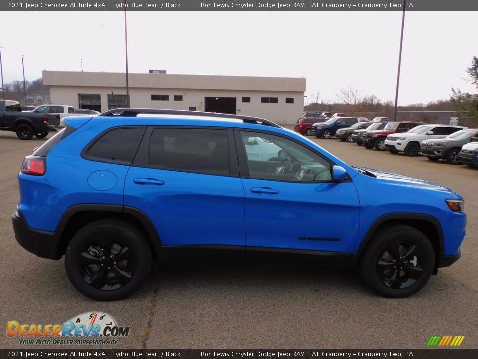 2021 Jeep Cherokee Altitude 4x4 Hydro Blue Pearl / Black Photo #4