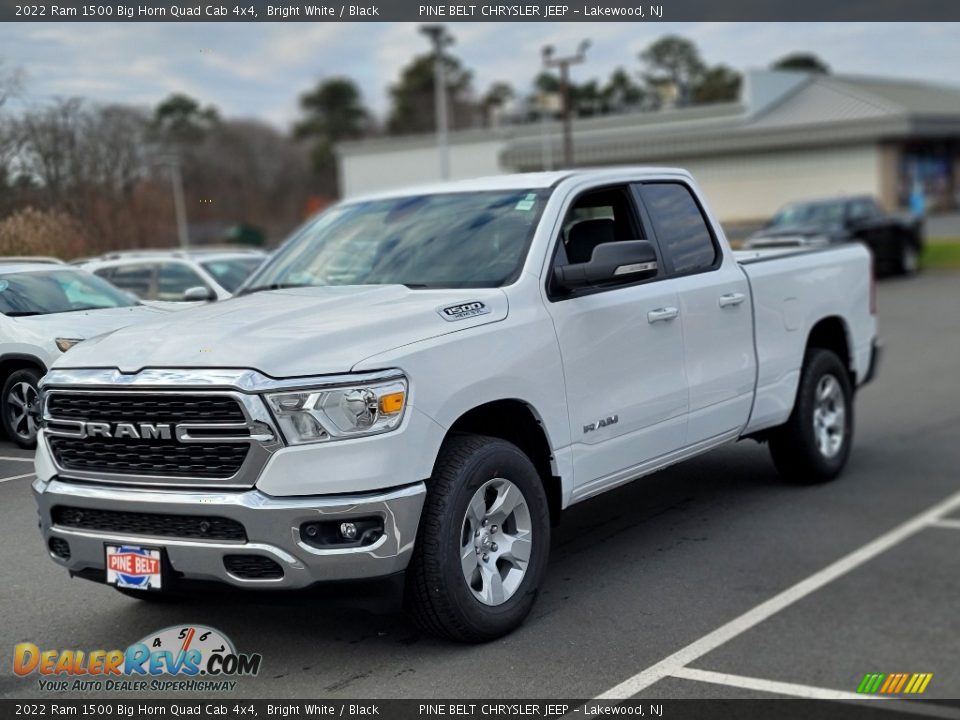 2022 Ram 1500 Big Horn Quad Cab 4x4 Bright White / Black Photo #1