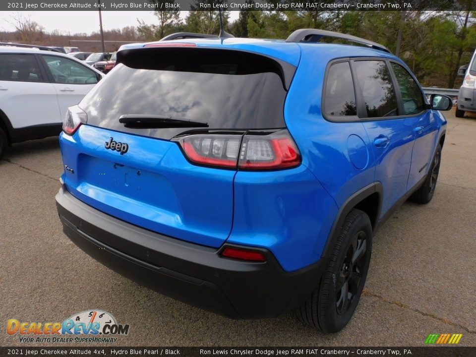 2021 Jeep Cherokee Altitude 4x4 Hydro Blue Pearl / Black Photo #5