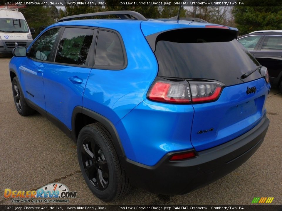 2021 Jeep Cherokee Altitude 4x4 Hydro Blue Pearl / Black Photo #8