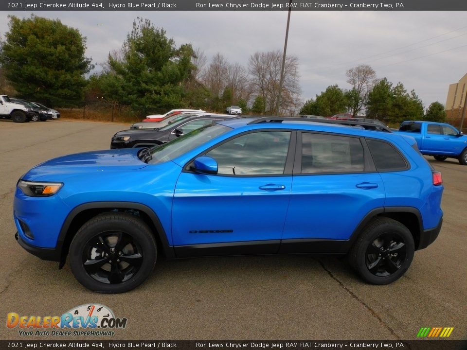 2021 Jeep Cherokee Altitude 4x4 Hydro Blue Pearl / Black Photo #9