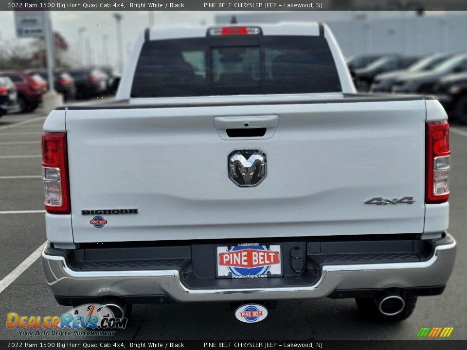 2022 Ram 1500 Big Horn Quad Cab 4x4 Bright White / Black Photo #5