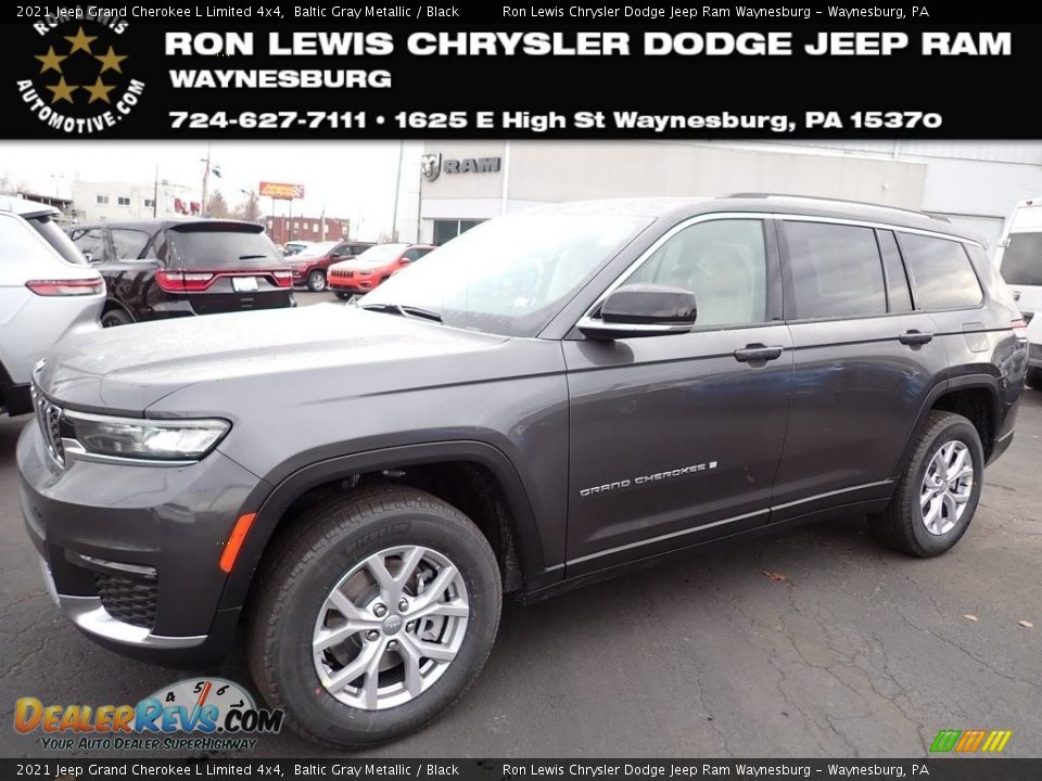 2021 Jeep Grand Cherokee L Limited 4x4 Baltic Gray Metallic / Black Photo #1