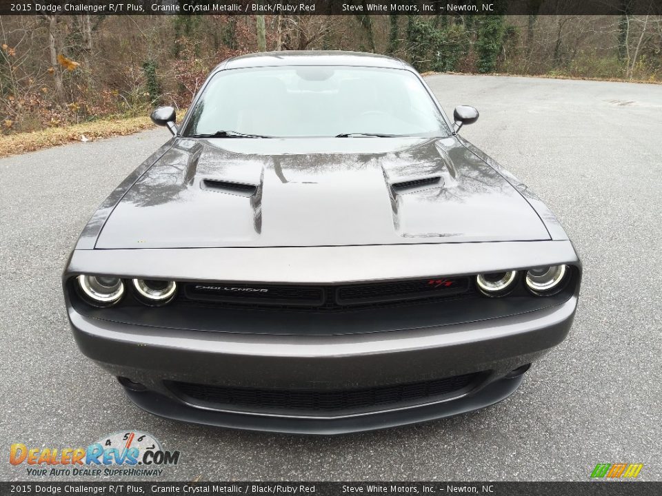 2015 Dodge Challenger R/T Plus Granite Crystal Metallic / Black/Ruby Red Photo #4