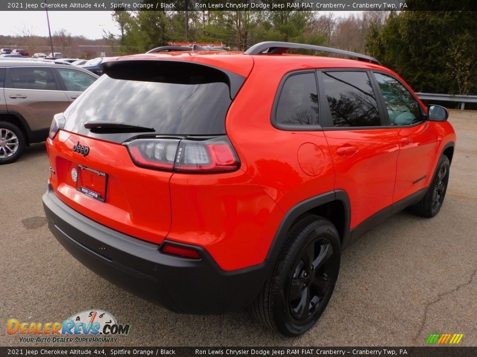 2021 Jeep Cherokee Altitude 4x4 Spitfire Orange / Black Photo #5