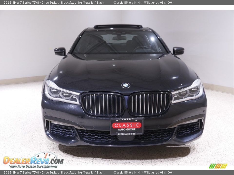 2018 BMW 7 Series 750i xDrive Sedan Black Sapphire Metallic / Black Photo #2