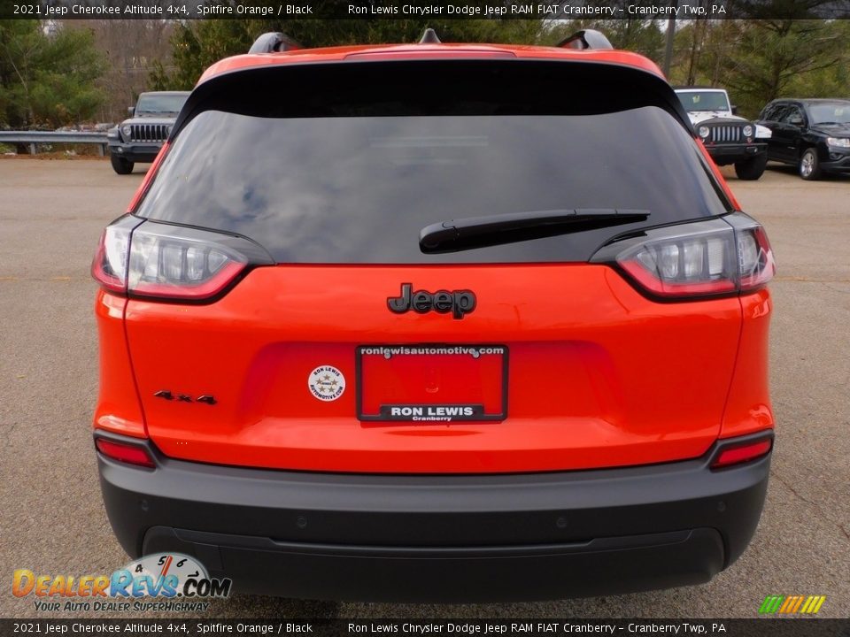 2021 Jeep Cherokee Altitude 4x4 Spitfire Orange / Black Photo #6