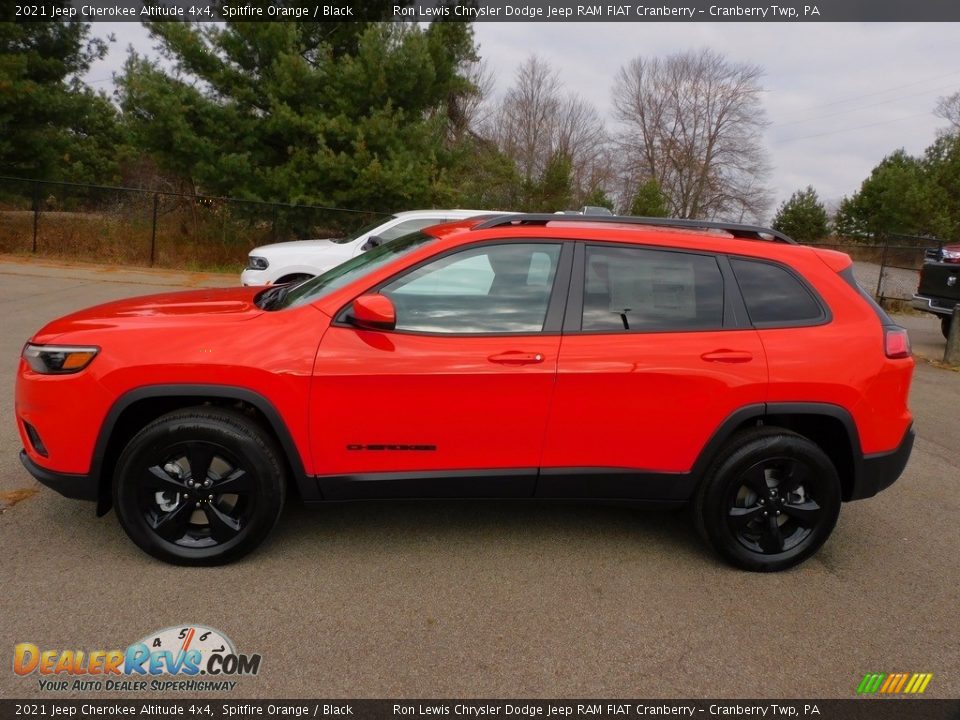 2021 Jeep Cherokee Altitude 4x4 Spitfire Orange / Black Photo #9