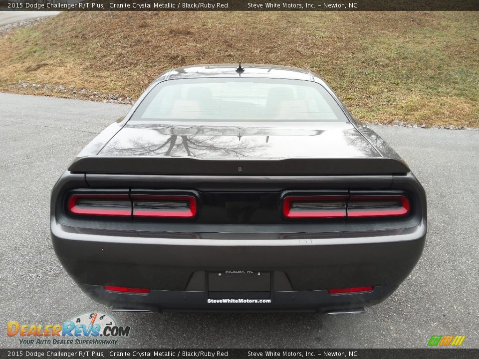 2015 Dodge Challenger R/T Plus Granite Crystal Metallic / Black/Ruby Red Photo #8