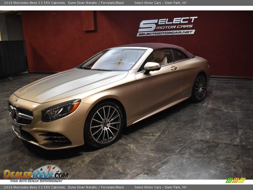 2019 Mercedes-Benz S S 560 Cabriolet Dune Silver Metallic / Porcelain/Black Photo #5