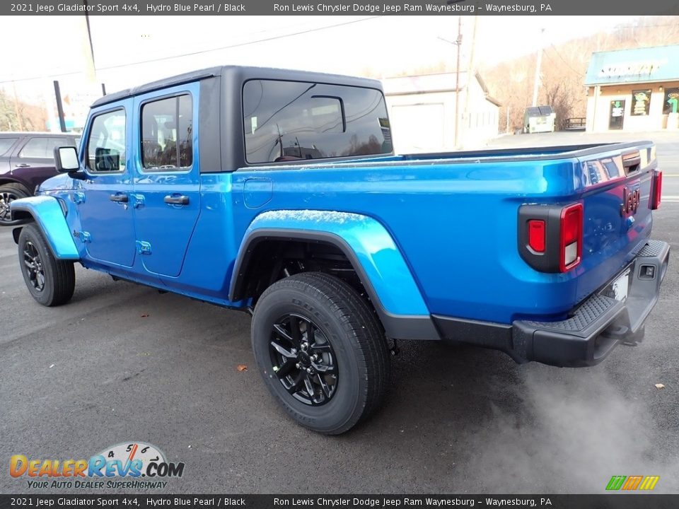 2021 Jeep Gladiator Sport 4x4 Hydro Blue Pearl / Black Photo #4