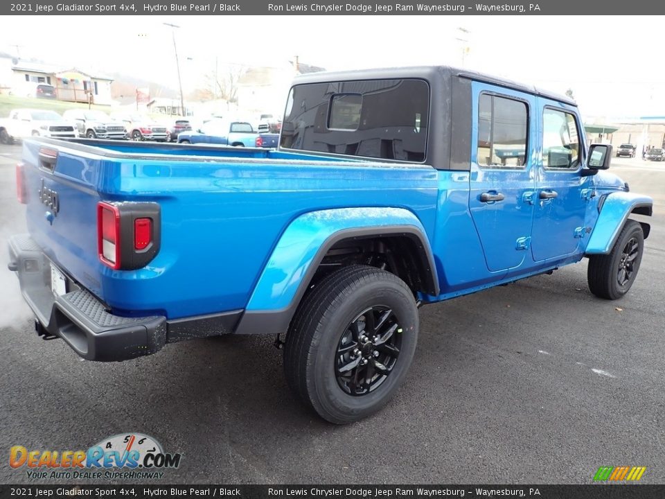 2021 Jeep Gladiator Sport 4x4 Hydro Blue Pearl / Black Photo #5