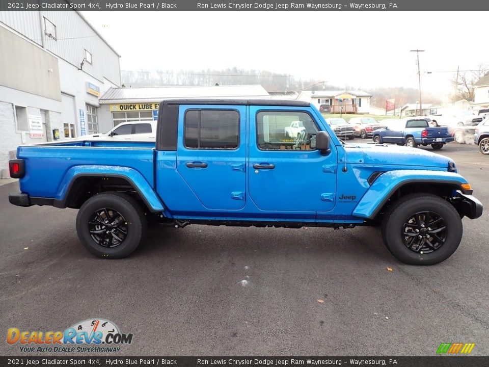 2021 Jeep Gladiator Sport 4x4 Hydro Blue Pearl / Black Photo #6