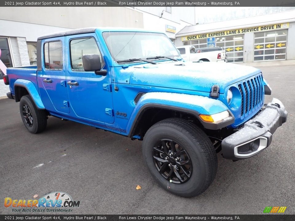 2021 Jeep Gladiator Sport 4x4 Hydro Blue Pearl / Black Photo #7